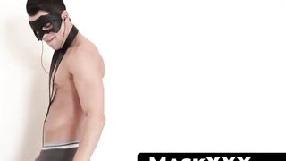 MaskXXX.com - Big dick striper Nick Vargas's jacking off the proper way solo