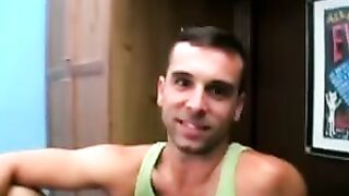 After a twink blowjob comes a really nice doggy style shag