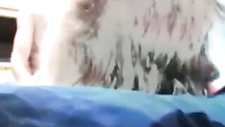 After a twink blowjob comes a really nice doggy style shag