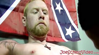 Big dicked ebony homo thrusts his cock in white asshole