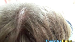 Twink sets up a camera to record having his ass railed raw