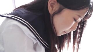 S-Adorable Yui : Sex Into Japanese School cunt with mouth Outfit -
