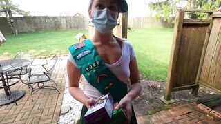 18 chick Scout gets Cumshot Surprise from Old Man