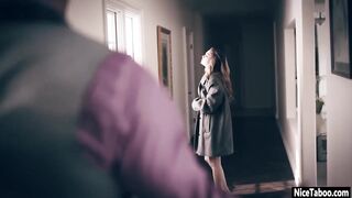 Sexual huge booty step daughter Athena Faris blows and fucks a