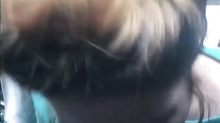 Blowing penis inside the college parking lot before class