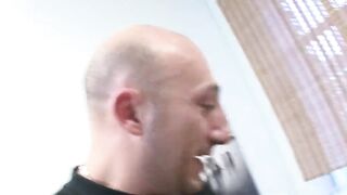 Russian Milf Alysa hard double anal from 2 huge cocks