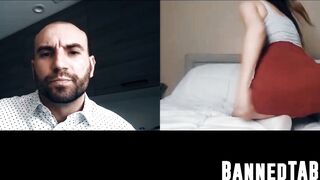 Athena Faris's stepfather's naughty solo tease