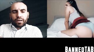 Athena Faris's stepfather's naughty solo tease