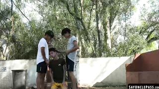 Gavin Becerra holes plowed by Glenn Hut and Leonel Russell