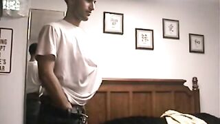 Str8Seduction.com - Skinny butt pirate loves masturbating in the motel room vigorousl