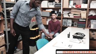 SayUncleNetwork.com - Officer's thick BBC impales perp for a raw punishment session