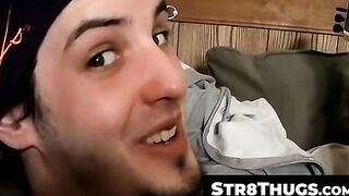 Str8Thugs.com - Straight thug Axel strums his cock while playing with his guitar