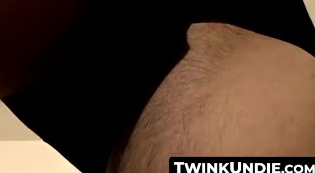TwinkUndie.com - Alexx's weird undie fetish jerk off and passionate cumshot