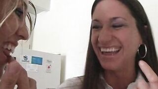 Handsome lesbian schoolgirls have an awesome muff diving fun