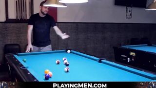 PlayingMen.com - Men in suits hook up in the club for some deep anal sex with intense