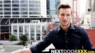 NextDoorXXX.com - Jock's precum drips as he strokes his big boner solo