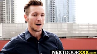 NextDoorXXX.com - Jock's precum drips as he strokes his big boner solo