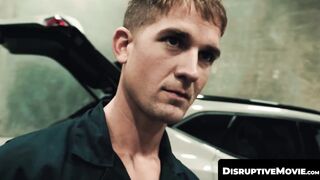 DisruptiveMovie.com - Mechanic Roman Todd bends twink Brandon Anderson over for a qui