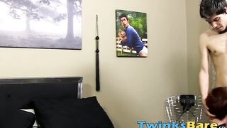Young men practice bondage porn and raw banging together