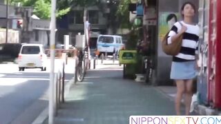 NipponSexTV.com - Voyeur outdoor video captures young Japanese girls pissing