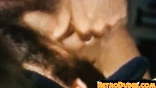RetroDudes.com - Hairy muscular gay group breeding session turns wild quickly