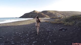Couple espagnol super excite baise a la plage