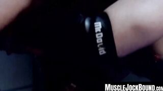 MuscleJockBound.com - Wrestler's dominance over lover with his massive cock in an int