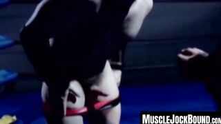 MuscleJockBound.com - Wrestler's dominance over lover with his massive cock in an int
