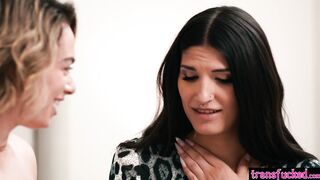 Sexy big ass MILF fucked by shemale