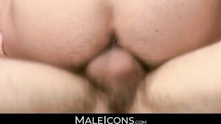 MaleIcons.com - Stir crazy and horny Tommy overwhelms young jailbird Ludo with anal s