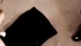 Young black amateur strokes cock and cums in mature mouth