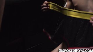 Hunk daddy Max Sargent buried his big cock deeply into the smooth ass of Austin Young
