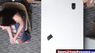 ShopliftersPunished.com - Hairy cunt teen Avi Love takes hard anal pounding from mall