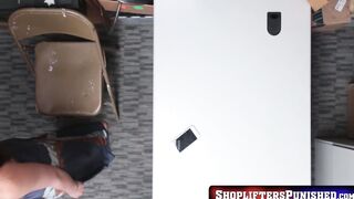 ShopliftersPunished.com - Hairy cunt teen Avi Love takes hard anal pounding from mall