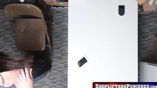 ShopliftersPunished.com - Hairy cunt teen Avi Love takes hard anal pounding from mall