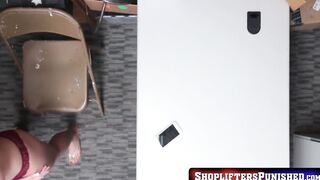 ShopliftersPunished.com - Hairy cunt teen Avi Love takes hard anal pounding from mall