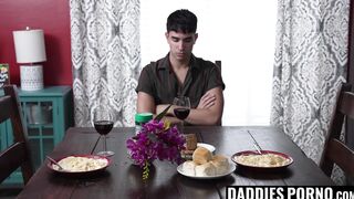 Hot Rob Quin succumbs to his beefy stepdads deep fucking in the ass