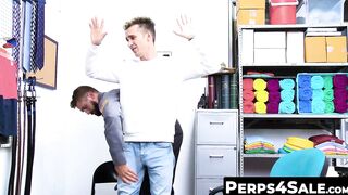 Thieving blonde Twinks hole pulverized by BBC policeman