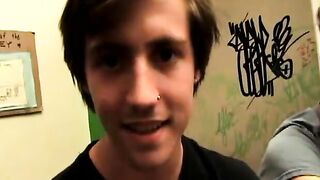 FuckingStraightBoys.com - Cute butt buddies engage in hot mmf trio