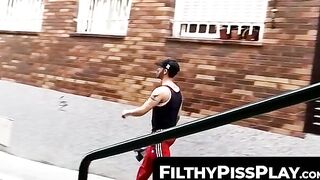 FilthyPissPlay.com - Homo piss lover invites stranger for intense fuck session