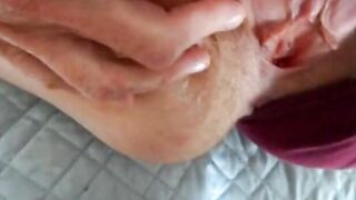 Hairy Pussy Exposed by Horny Amateur