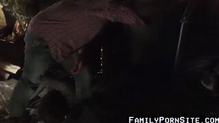 FamilyPornSite.com - Daddy's giant cock playtime in stepson's ass