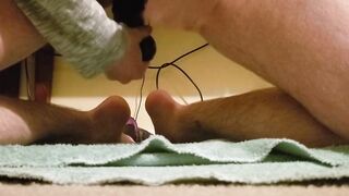First Time Anal Play with my Bumblehooves Bad Dragon Toy