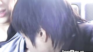 Passionate blowjobs for a nice pair of skinny Japanese dudes