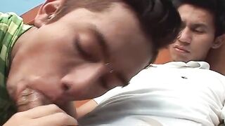 Latin twinks with big fat dicks enjoying a good sex session