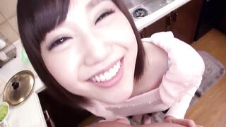 Japanese Teen seduce to First Time Suck