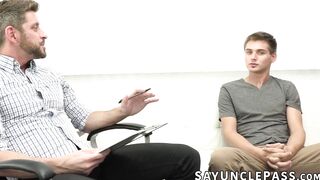 Johnny Ford helps twink Ashton Silvers in his sexual exploration