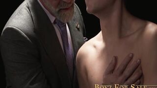 Slim Jack Bailey oozed cum after getting fingered by hot daddy Lance Charger