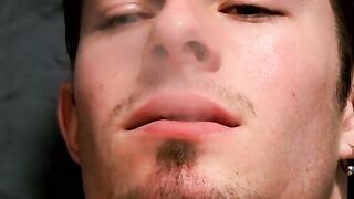 Hot Mike Roberts jerks and bursts steamy cum after his workout session