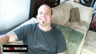 RealAltGuys.com - Nasty dick rider Mike Hawk jerks off his thick cock and ejaculates